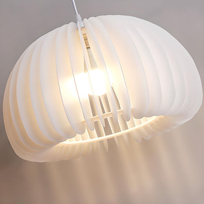 3-Light Modern White Pumpkin Island Pendant Light