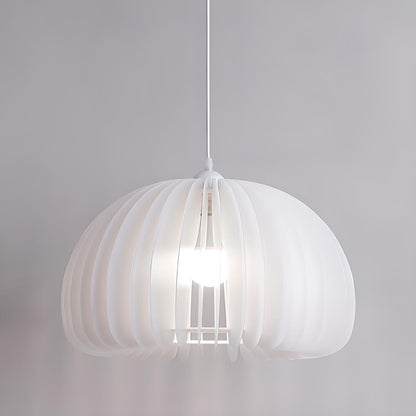 3-Light Modern White Pumpkin Island Pendant Light