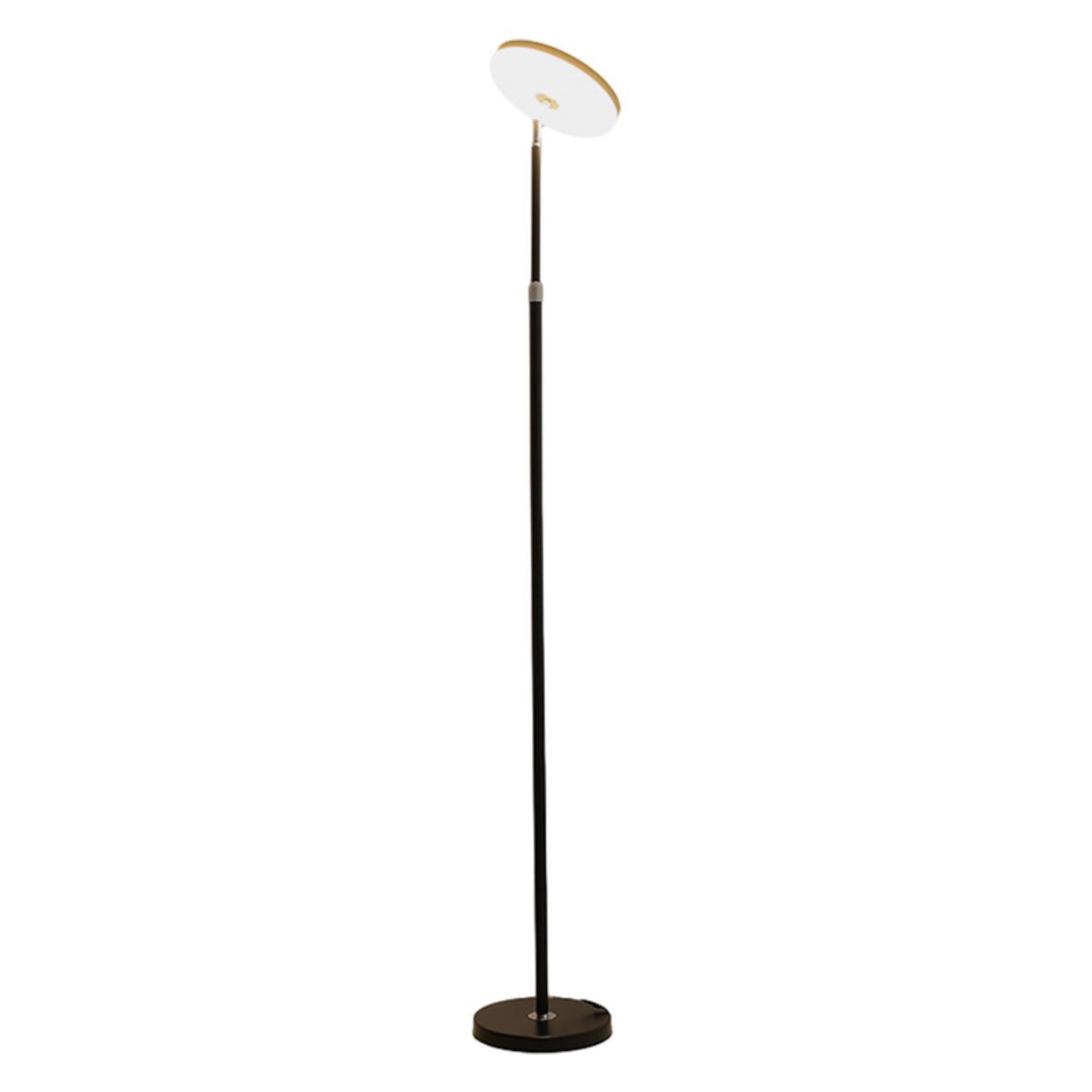 Adjustable Minimalist White Disc LED Floor Lamp