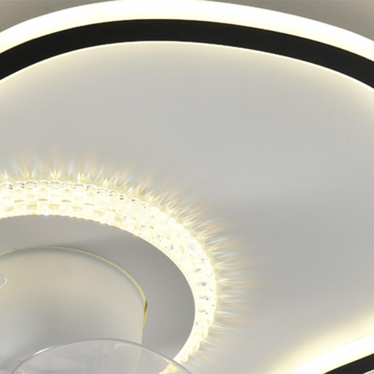 Artistic Cloud-Shaped Ceiling Fan with LED Lighting