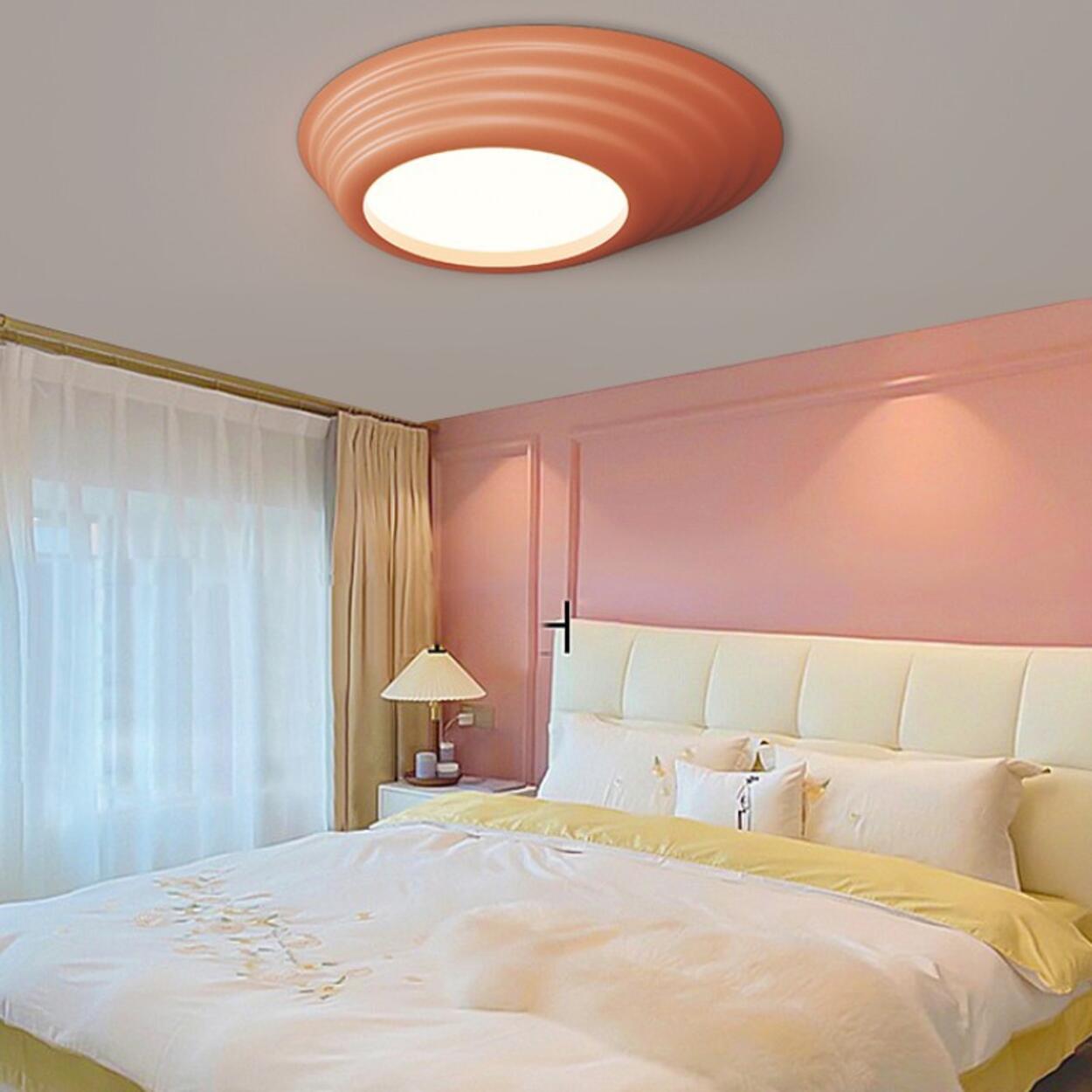 Bedroom Minimalist white LED Flush Mount Ceiling Light