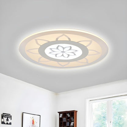 Bedroom Round Blossom LED Flush Mount Ceiling Light