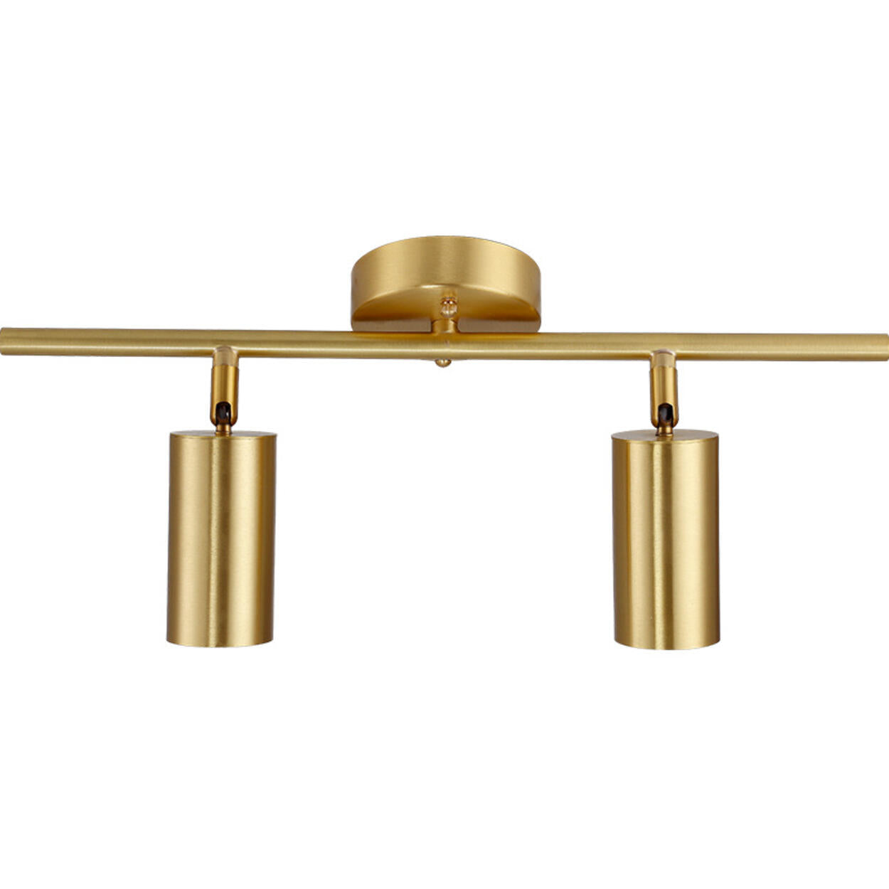 Brass Cylinder Semi-Flush Mount Ceiling Light 3-Light