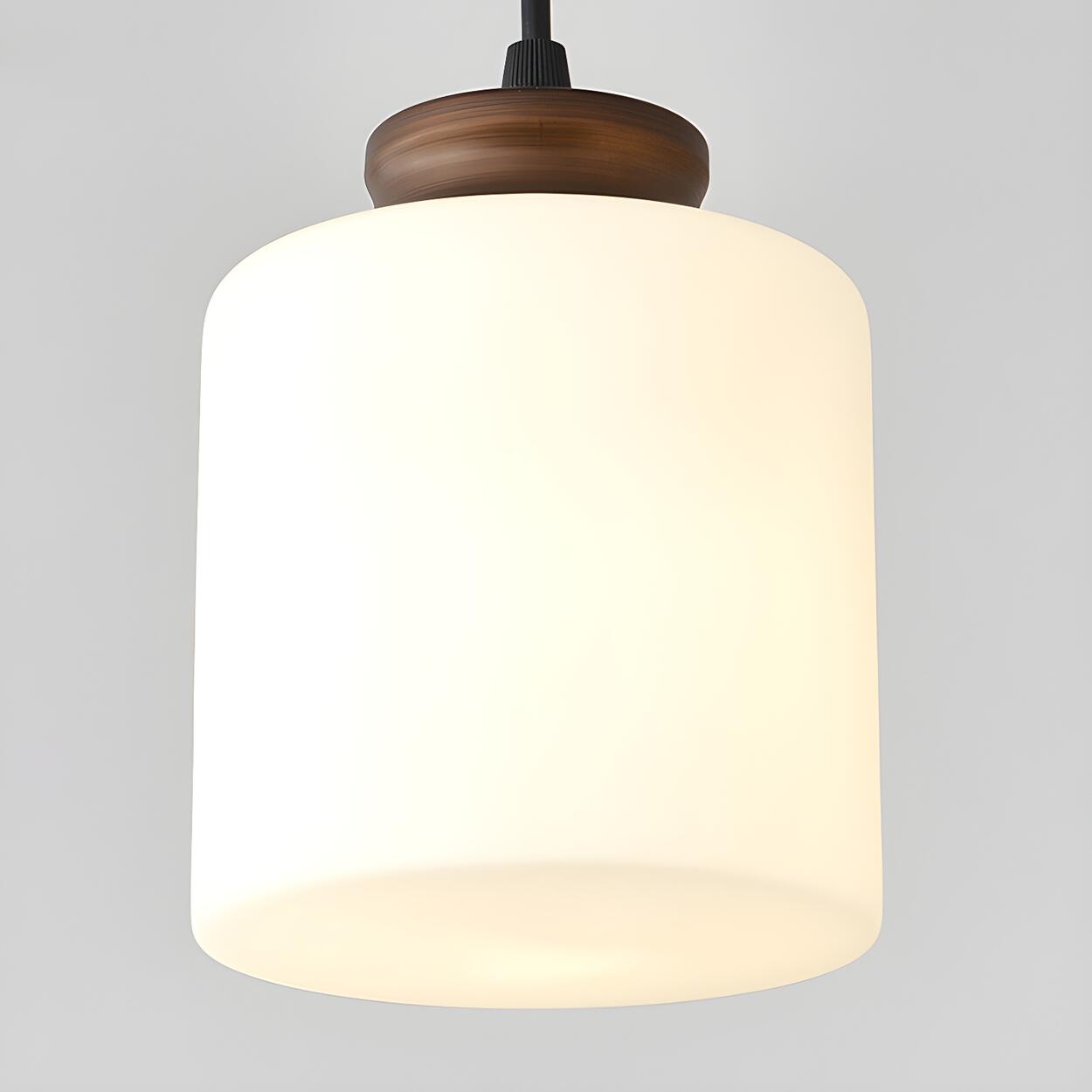 Classic 3-Light Cylinder Brown Island Pendant Light