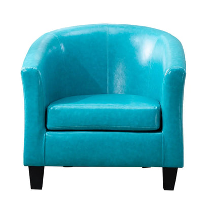 Colorful Linen Fixed Back Barrel Chair with Slipcover