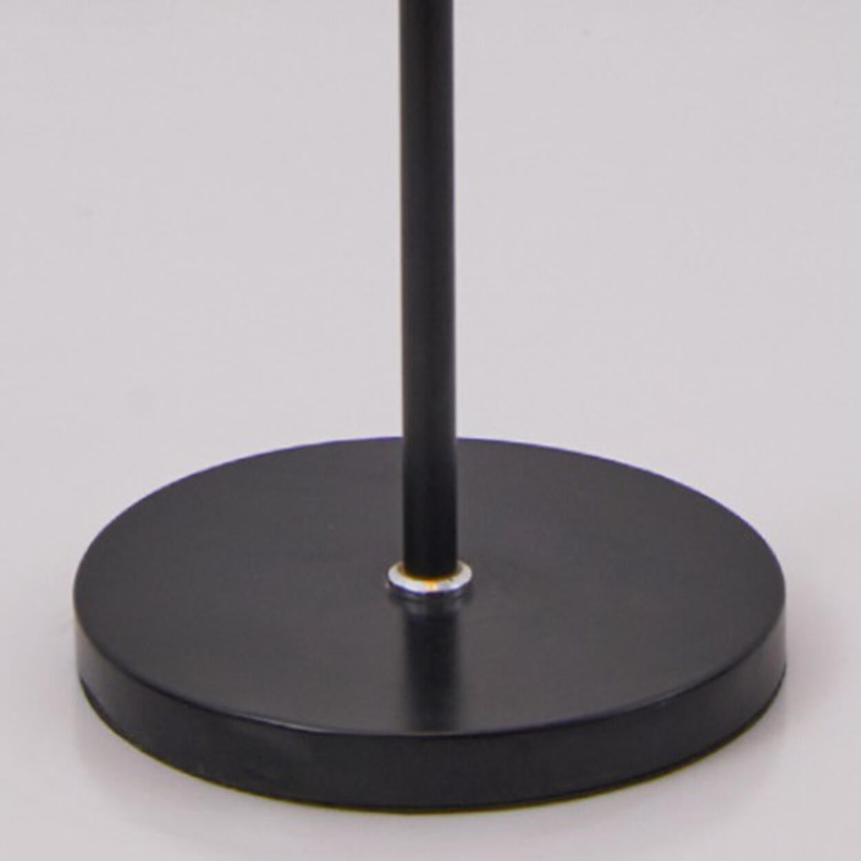 Contemporary Pleated Shade Black Column Floor Lamp