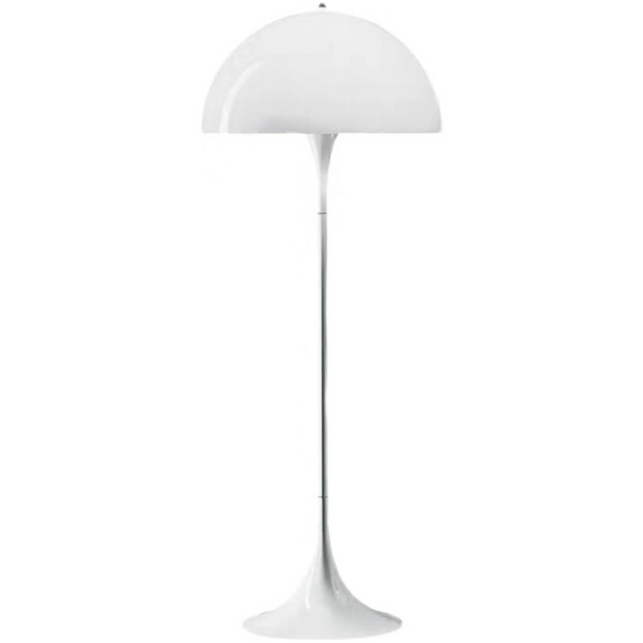 Contemporary White Mushroom Metal LED Floor Lamp