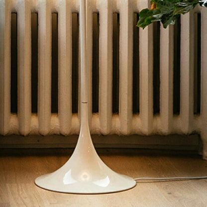 Contemporary White Mushroom Metal LED Floor Lamp