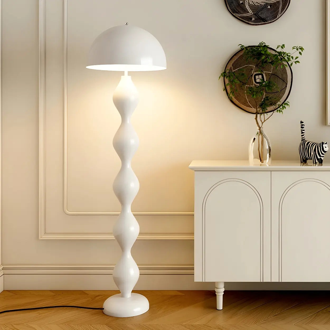 Creative Green Mushroom Metal LED Modern Floor Lamp