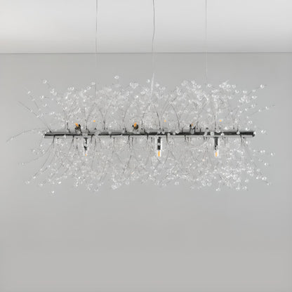 Crystal Branch Modern Gold Island Chandelier Light