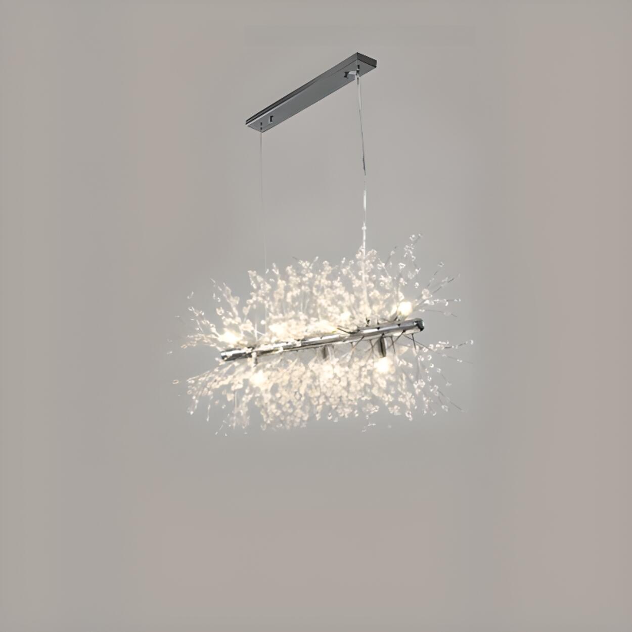 Crystal Branch Modern Gold Island Chandelier Light