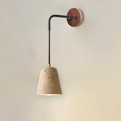 Cylinder Brown and Beige Bedside Pendant Wall Sconce