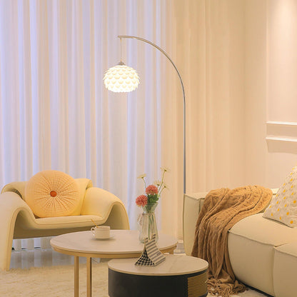 Elegant Chrome Base Flower Metal LED Floor Lamp