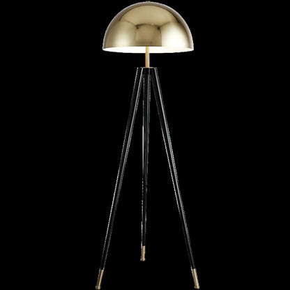 Elegant Metal Tripod Dome Floor Lamp Foot Switch