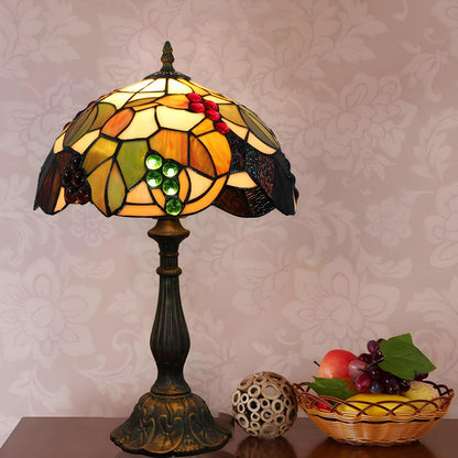 Elegant Tiffany Stained Glass Dome Decor Table Lamp