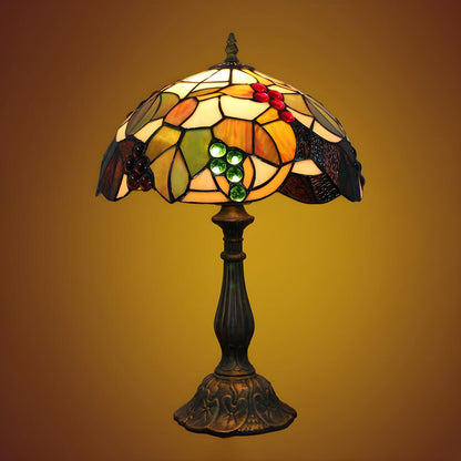 Elegant Tiffany Stained Glass Dome Decor Table Lamp