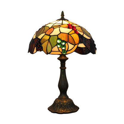 Elegant Tiffany Stained Glass Dome Decor Table Lamp