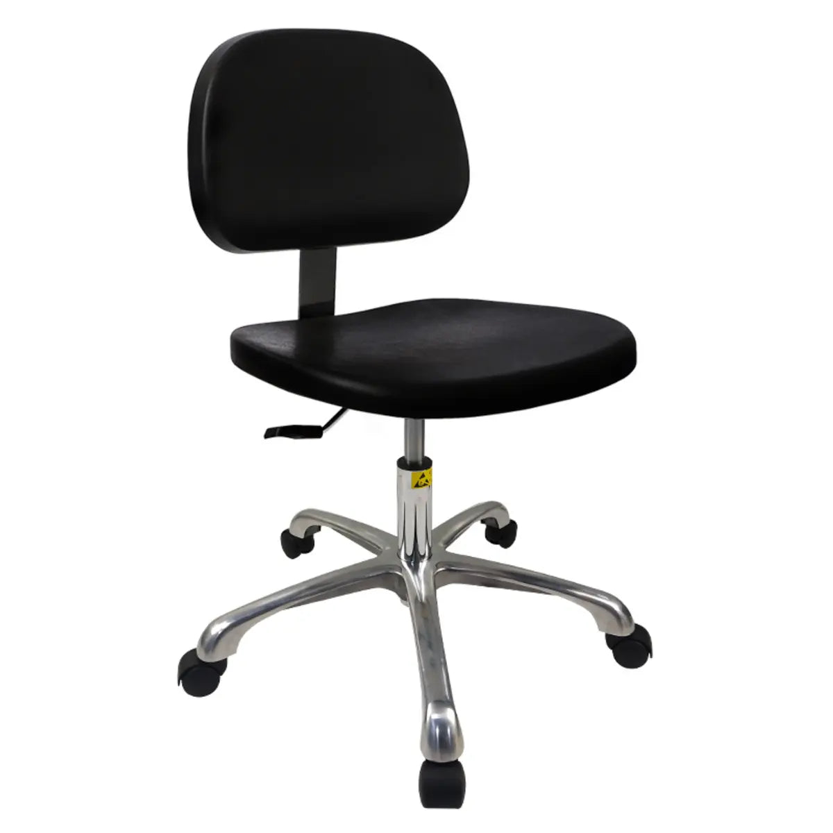 Ergonomic Metal Adjustable Office Stool Black Medium Seat