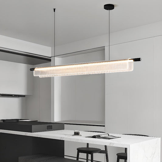 Exquisite Clear Rectangle Kitchen Island Pendant Light