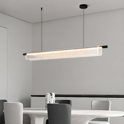 Exquisite Clear Rectangle Kitchen Island Pendant Light