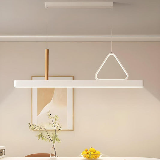 Exquisite Triangle and Linear Island Pendant Light