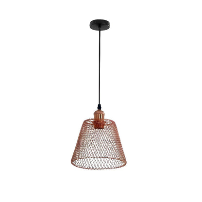 Industrial Metal Mesh Pendant Light Adjustable Height