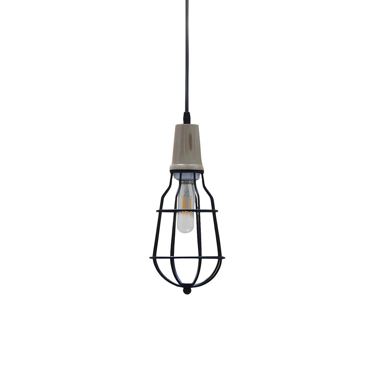 Industrial Mini Rustic Metal Cage Dining Table Pendant Light