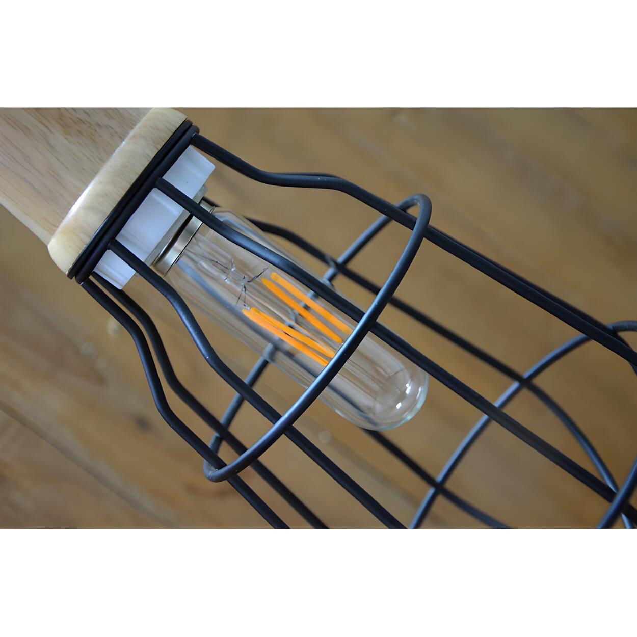 Industrial Mini Rustic Metal Cage Dining Table Pendant Light