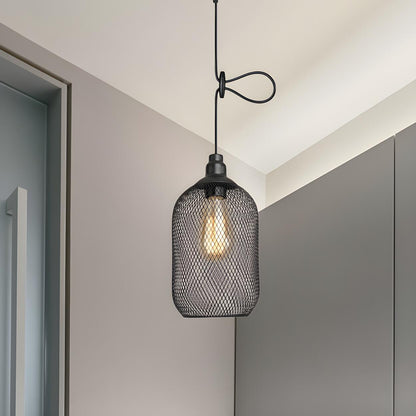 Industrial Wire Mesh Metal Dome Dining Room Pendant Light