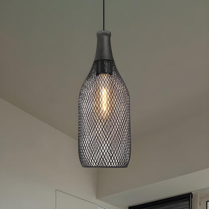 Industrial Wire Mesh Metal Dome Dining Room Pendant Light