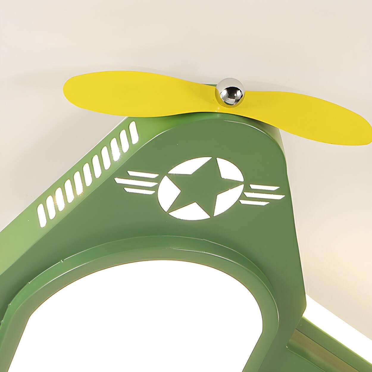 Kids Room Recessed Airplane Ceiling Fan with Light