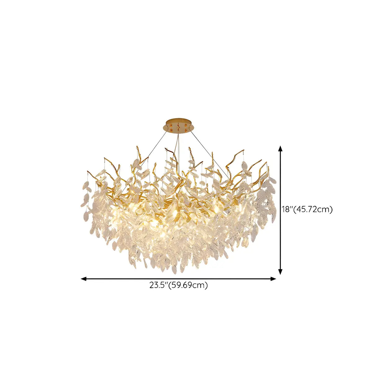 Luxury Crystal Tree Branch Chandelier Living Room