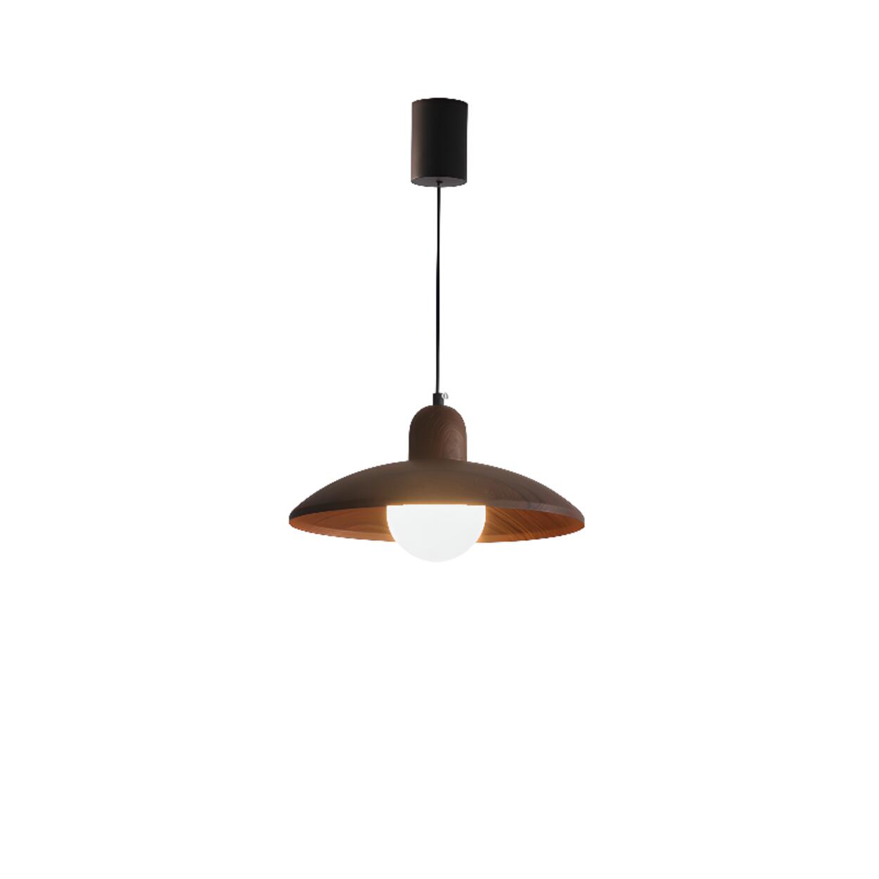 Minimalist Adjustable Height Wooden Pendant Light