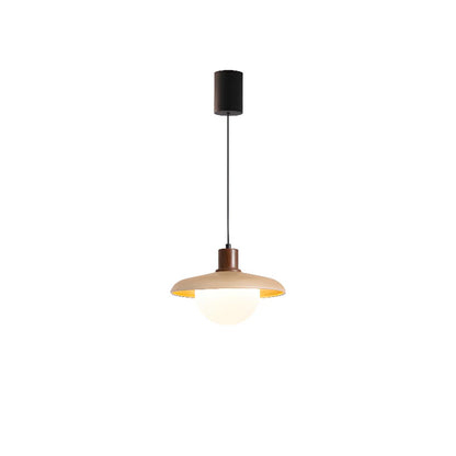 Minimalist Adjustable Height Wooden Pendant Light