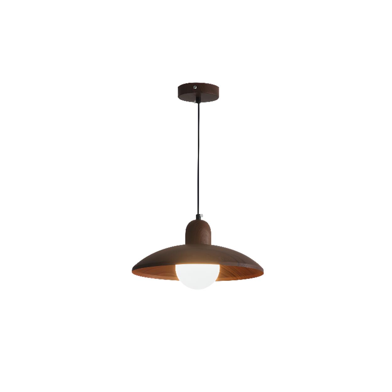 Minimalist Adjustable Height Wooden Pendant Light