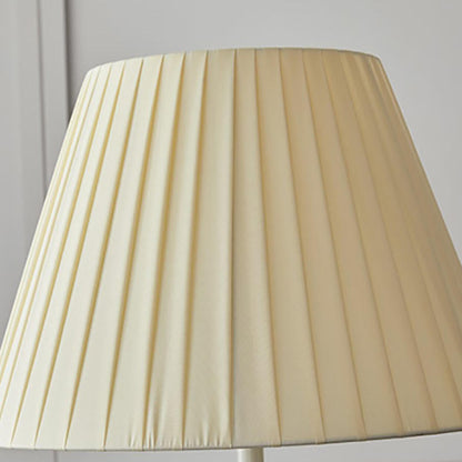 Minimalist Fabric Barrel Shade Metal Floor Lamp