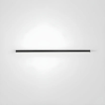 Minimalist Large Black Linear LED Flush Mount Light