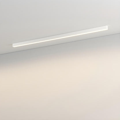 Minimalist Linear Black LED Flush Mount Ceiling Light