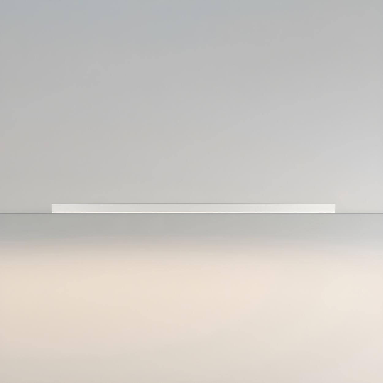 Minimalist Linear Black LED Flush Mount Ceiling Light