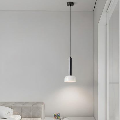 Minimalist Living Room White Glass Dome Pendant Light