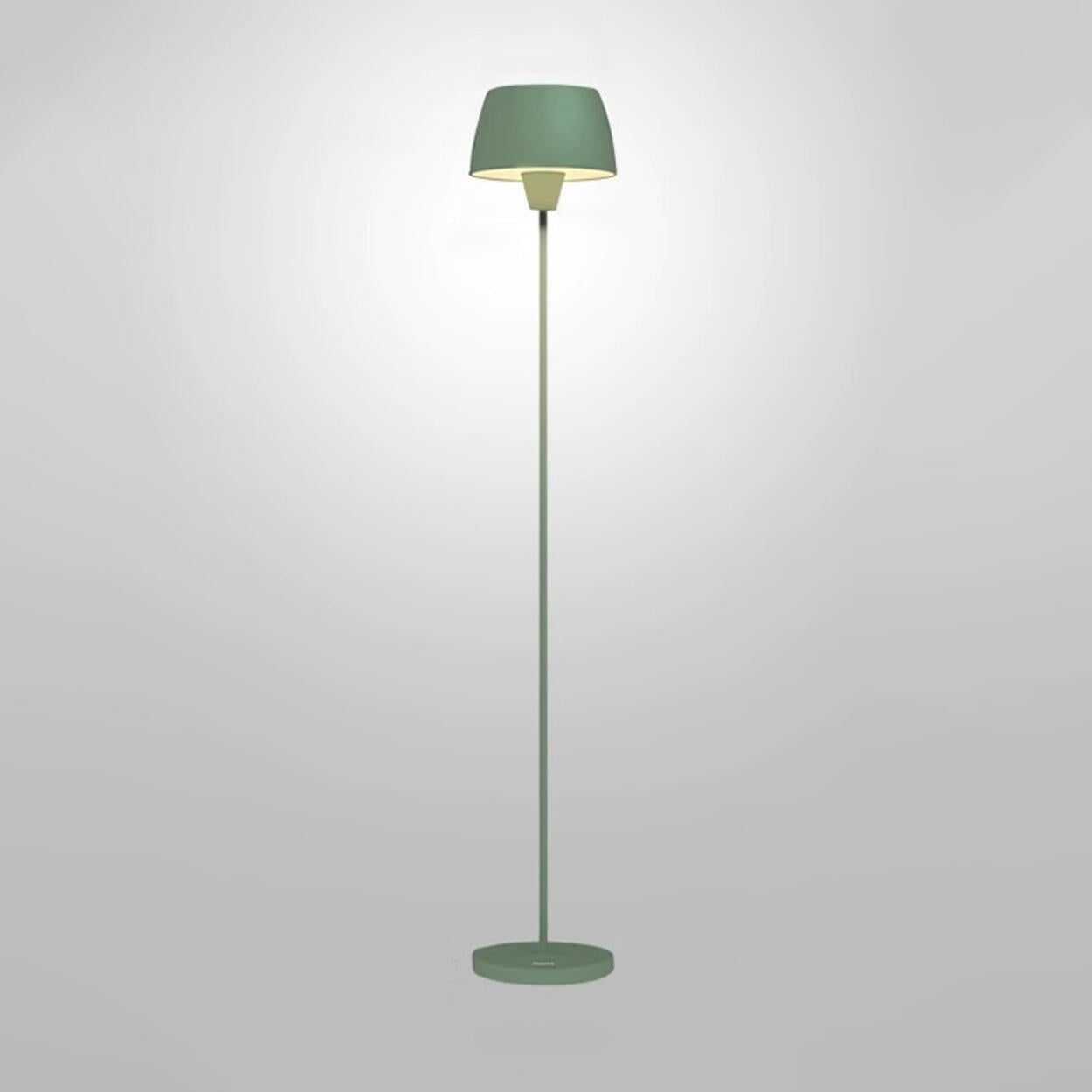 Minimalist Modern Green Barrel Metal Floor Lamp