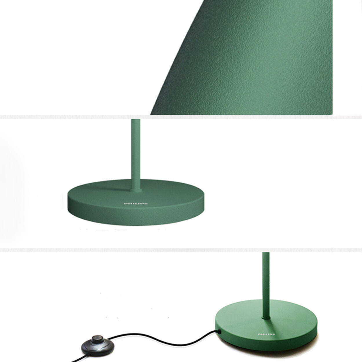 Minimalist Modern Green Barrel Metal Floor Lamp