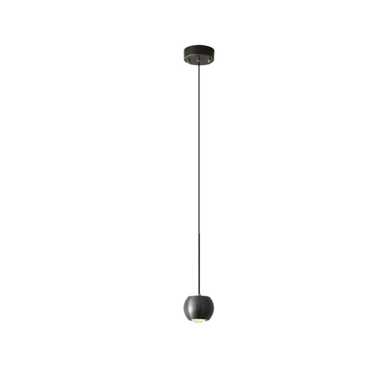 Modern Bedroom Globe Metal Dual Black Sphere Pendant Light