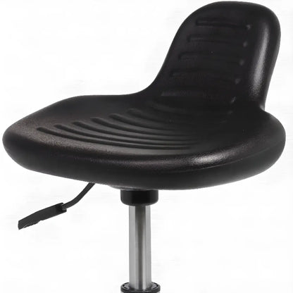 Modern Black Alloy Low Back Office Stool with Casters