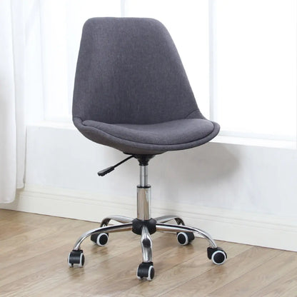 Modern Black Ergonomic Office Stool Wheels Adjustable Height