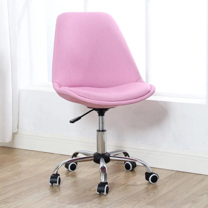 Modern Black Ergonomic Office Stool Wheels Adjustable Height