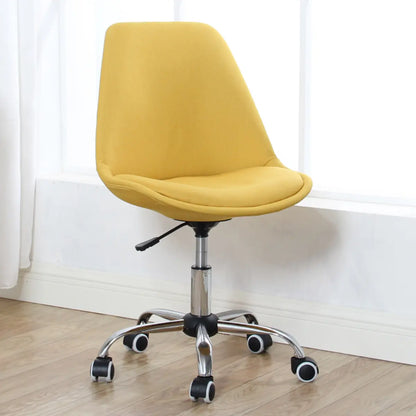 Modern Black Ergonomic Office Stool Wheels Adjustable Height