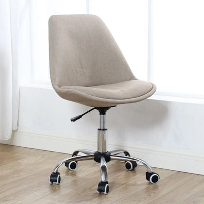 Modern Black Ergonomic Office Stool Wheels Adjustable Height