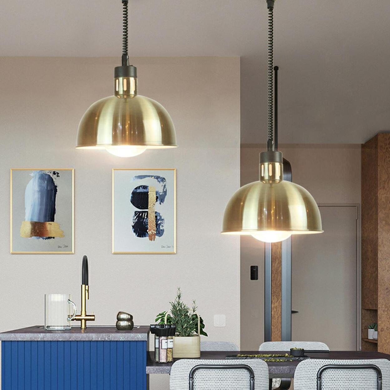 Modern Colorful Cone Metal Dining Room Pendant Light