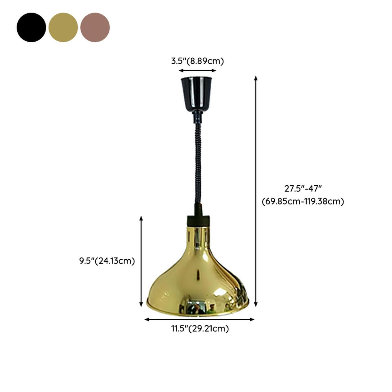 Modern Colorful Cone Metal Dining Room Pendant Light